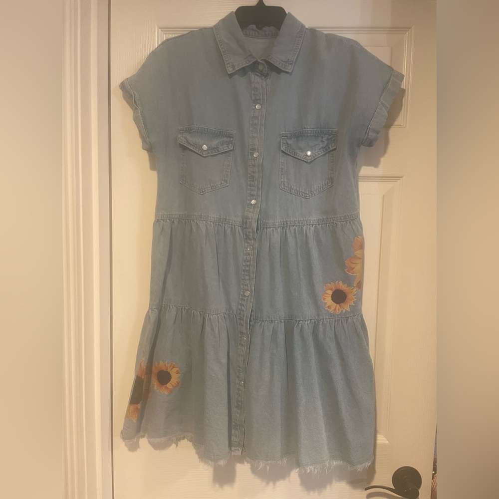 Sunflower Denim Dress